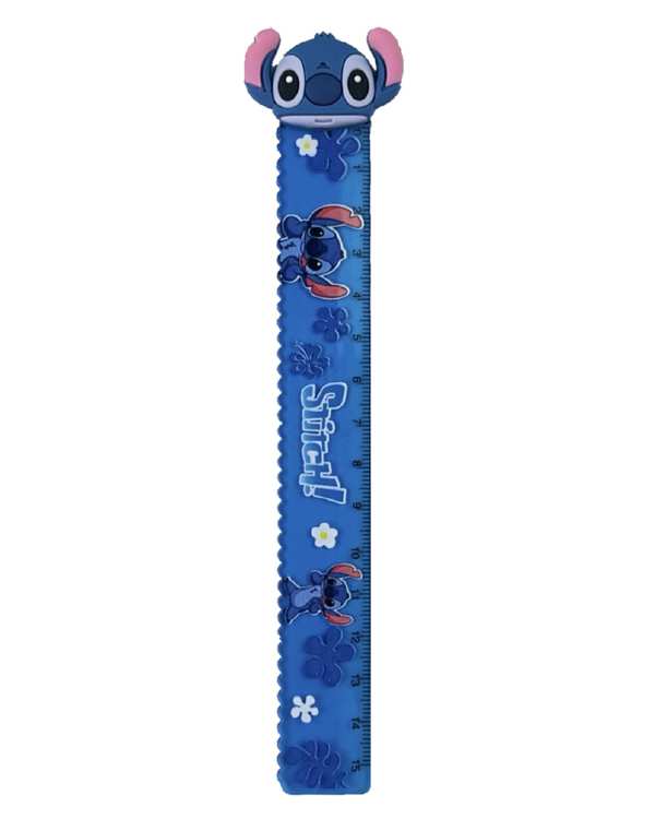 خط کش فانتزی 15 سانتیمتری طرح استیچ stitch کد 002