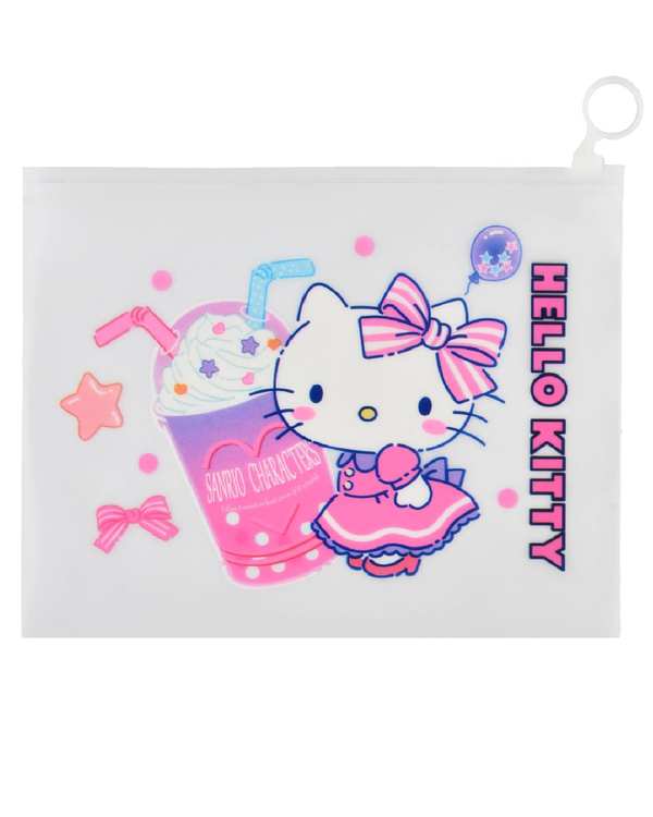 پوشه A5 مدل زیپ دار طرح کیتی Hello Kitty