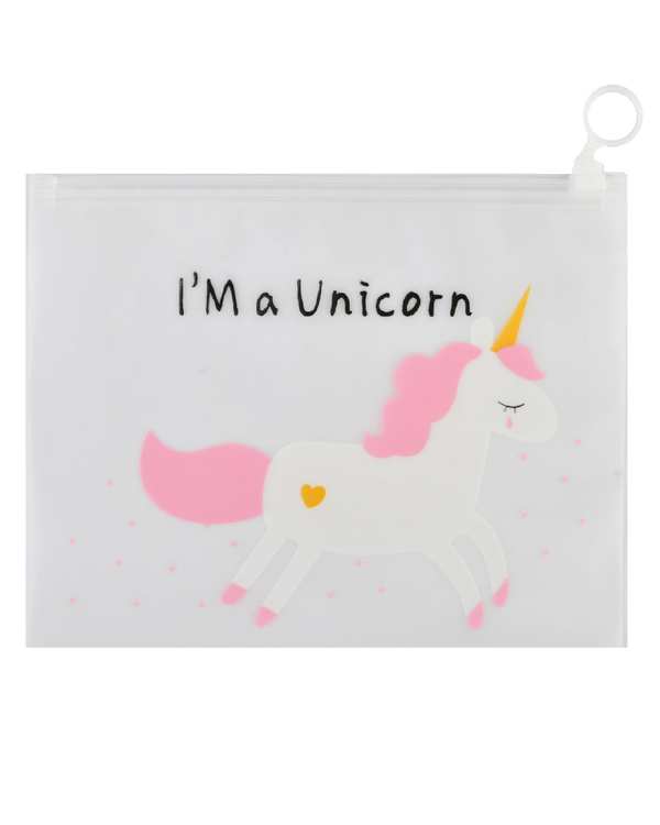 پوشه A5 مدل زیپ دار طرح یونیکورن unicorn