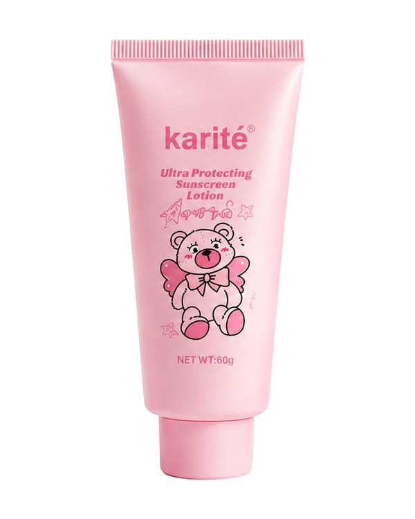 کرم ضد آفتاب SPF90 کاریتـه Karite طرح خرس صورتی وزن ۶۰ گرم