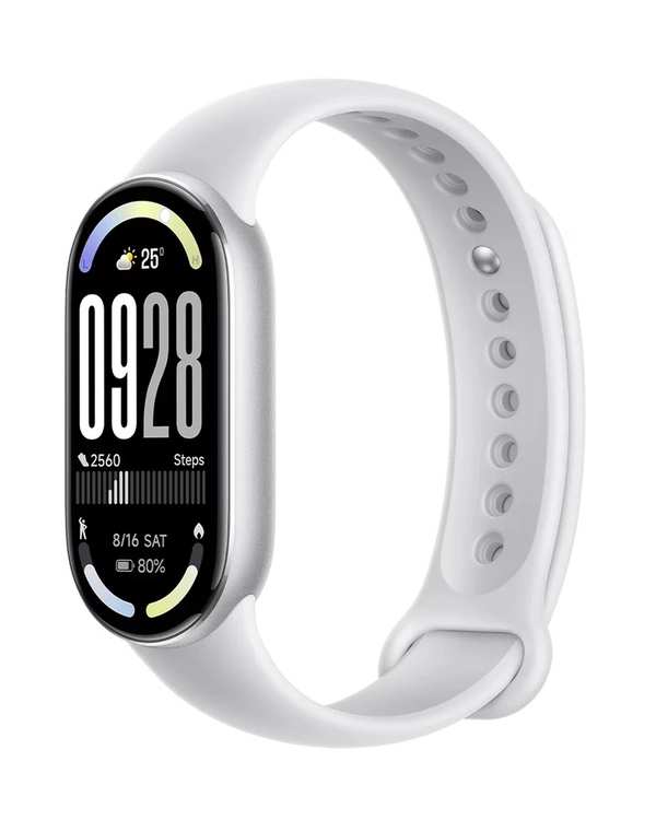 مچ بند هوشمند نقره ای شیائومی Xiaomi مدل Mi Band 10