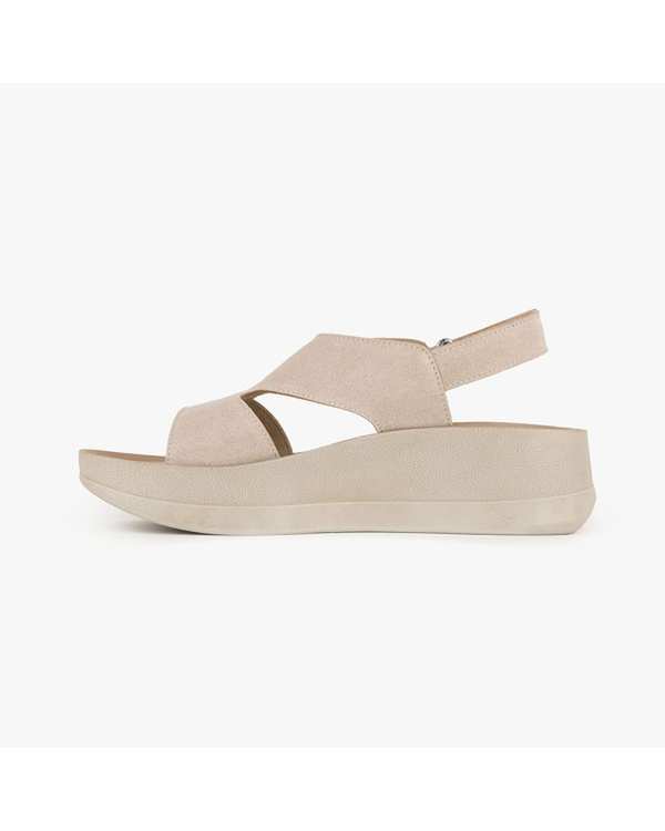 صندل چرم زنانه کرم برتونیکس Berttonix کد ۵۰۴-۸۷۴ - تصویر 2