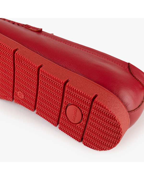 کفش کژوال چرم زنانه قرمز برتونیکس Berttonix کد 380 B - تصویر 6