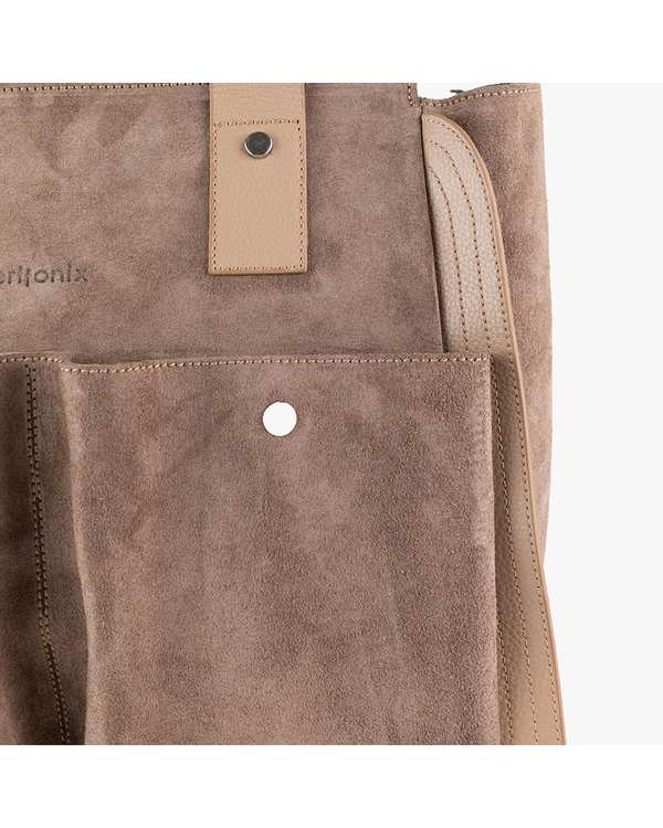 کیف دوشی چرم خاکی برتونیکس Berttonix کد ۴۰۵۱-۶۹۷ - تصویر 3