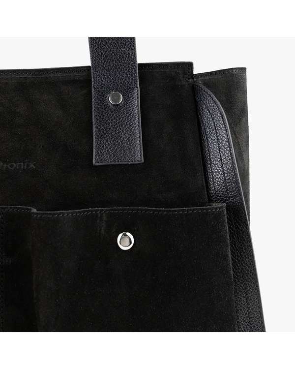 کیف دوشی چرم مشکی برتونیکس Berttonix کد ۴۰۵۱-۶۹۷ - تصویر 3
