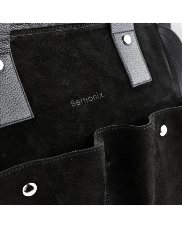کیف دوشی چرم مشکی برتونیکس Berttonix کد ۴۰۵۱-۶۹۷ - تصویر 4