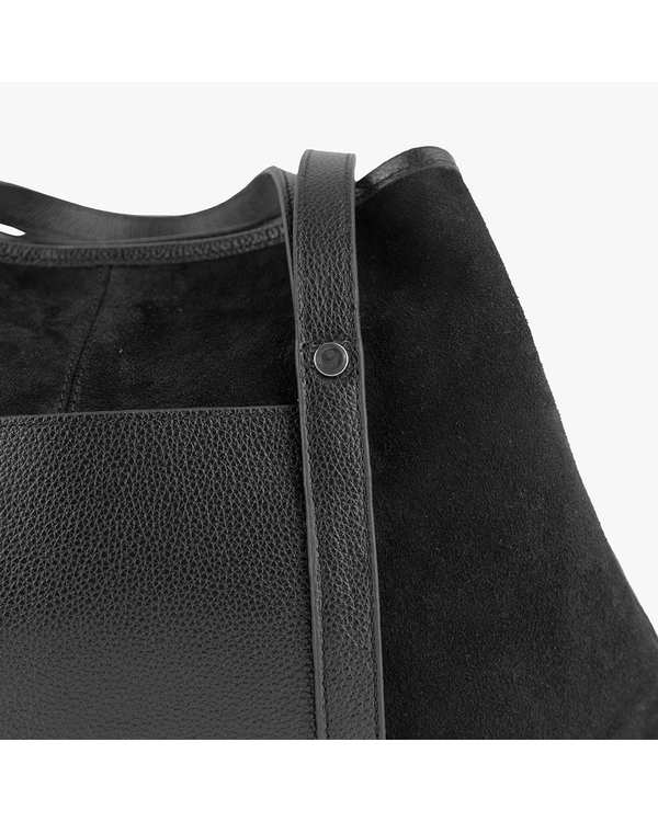 کیف دوشی چرم مشکی برتونیکس Berttonix کد ۴۰۵۰-۶۹۷ - تصویر 5