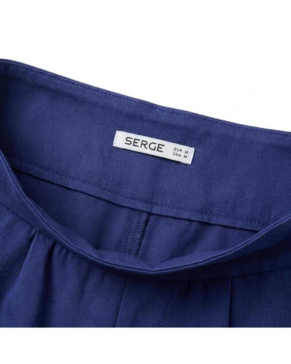 شلوار پارچه ای زنانه آبی تیره سرژه Serge کد 208475 - تصویر 4