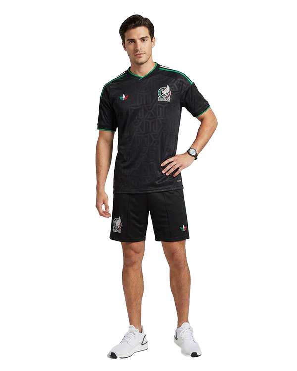 ست تیشرت و شلوارک ورزشی مردانه مشکی پانیل Panil مدل مکزیک Away 2026