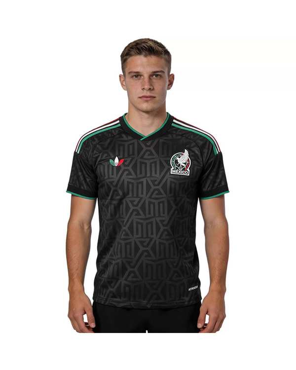 ست تیشرت و شلوارک ورزشی مردانه مشکی پانیل Panil مدل مکزیک Away 2026 - تصویر 3
