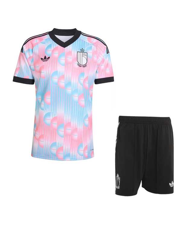 ست تیشرت و شلوارک ورزشی مردانه سفید پانیل Panil مدل بلژیک Away 2026 - تصویر 7