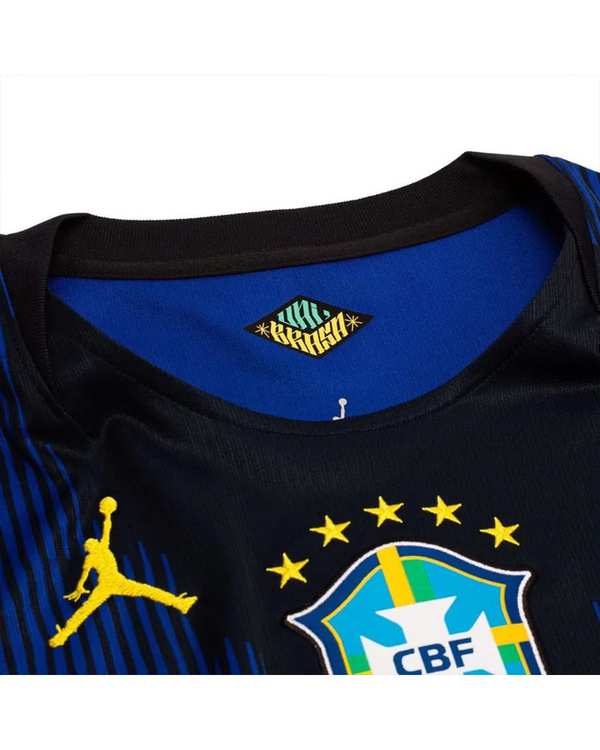 ست تیشرت و شلوارک ورزشی مردانه سرمه ای پانیل Panil مدل برزیل Away WC 2026 - تصویر 6