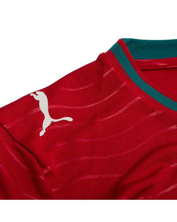 ست تیشرت و شلوارک ورزشی پسرانه قرمز پانیل Panil مدل پرتغال Home WC 2026 - تصویر 5