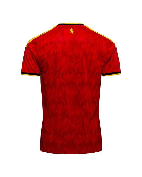 ست تیشرت و شلوارک ورزشی مردانه قرمز پانیل Panil مدل بلژیک Home 2026 - تصویر 3