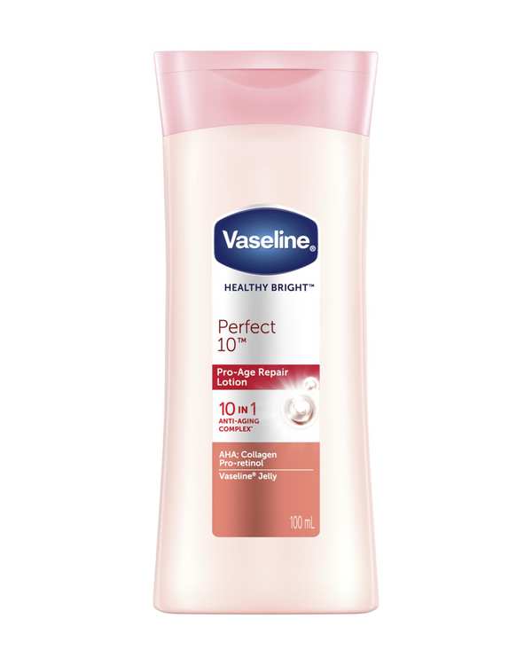 لوسیون بدن وازلین Vaseline مدل Healthy Bright Perfect 10 حجم 100 میلی لیتر