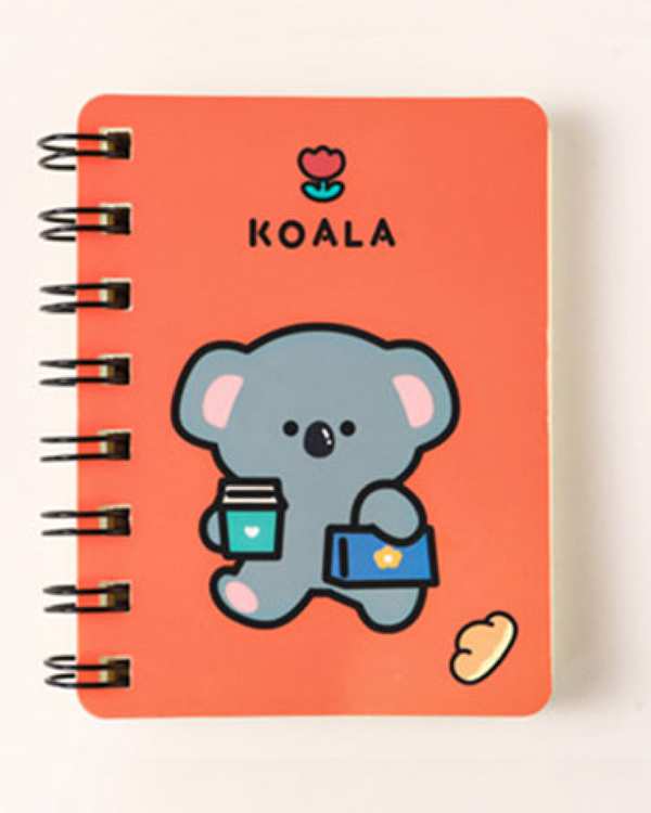 دفترچه سیمی فانتزی بدون خط طرح کوالا koala