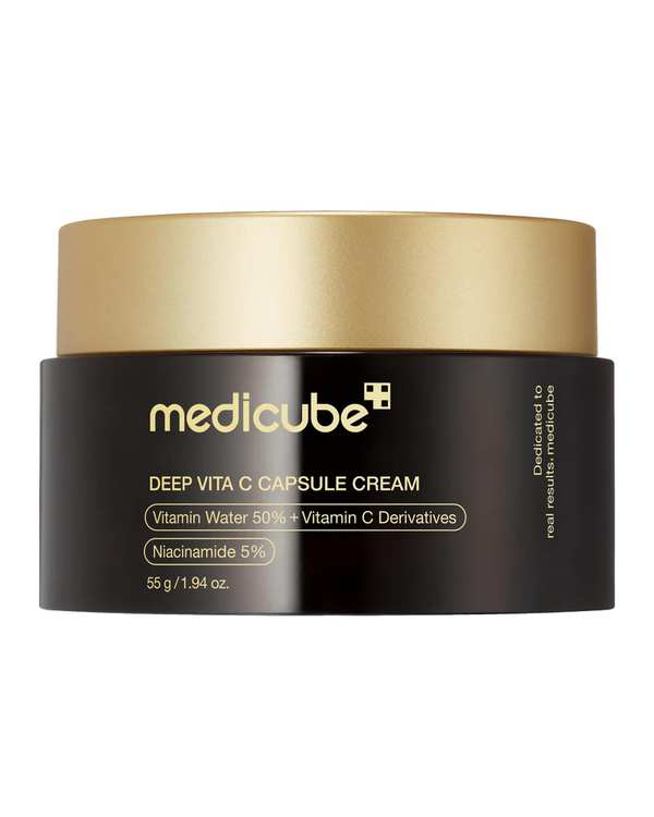 کرم کپسولی ویتامین C مدیکیوب Medicube روشن کننده و شفاف کننده پوست سری Deep Vita C مدل Capsule Cream حجم 55 گرم