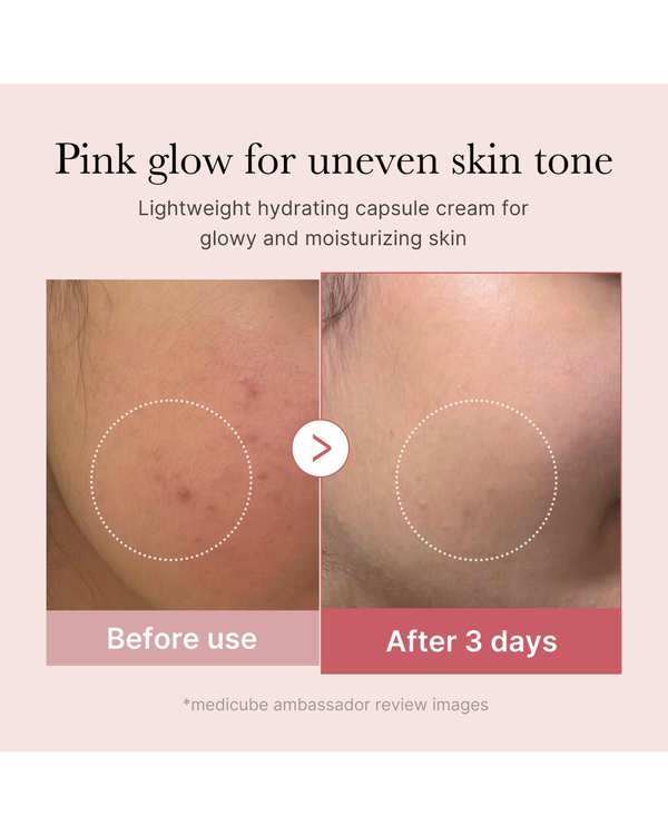 کرم کپسولی PDRN کلاژن صورتی مدیکیوب Medicube سفت کننده و جوانساز پوست سری PDRN Pink Collagen مدل Capsule Cream حجم 55 گرم - تصویر 4