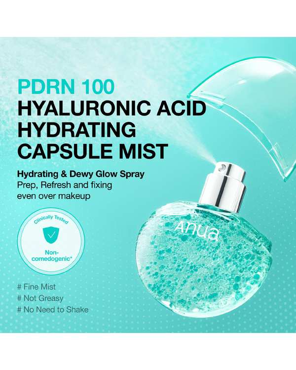 اسپری سرم کلاژن و PDRN آنوا Anua آبرسان و درخشان کننده پوست سری PDRN Collagen Glow مدل Facial Serum Spray حجم 30 میلی لیتر - تصویر 4