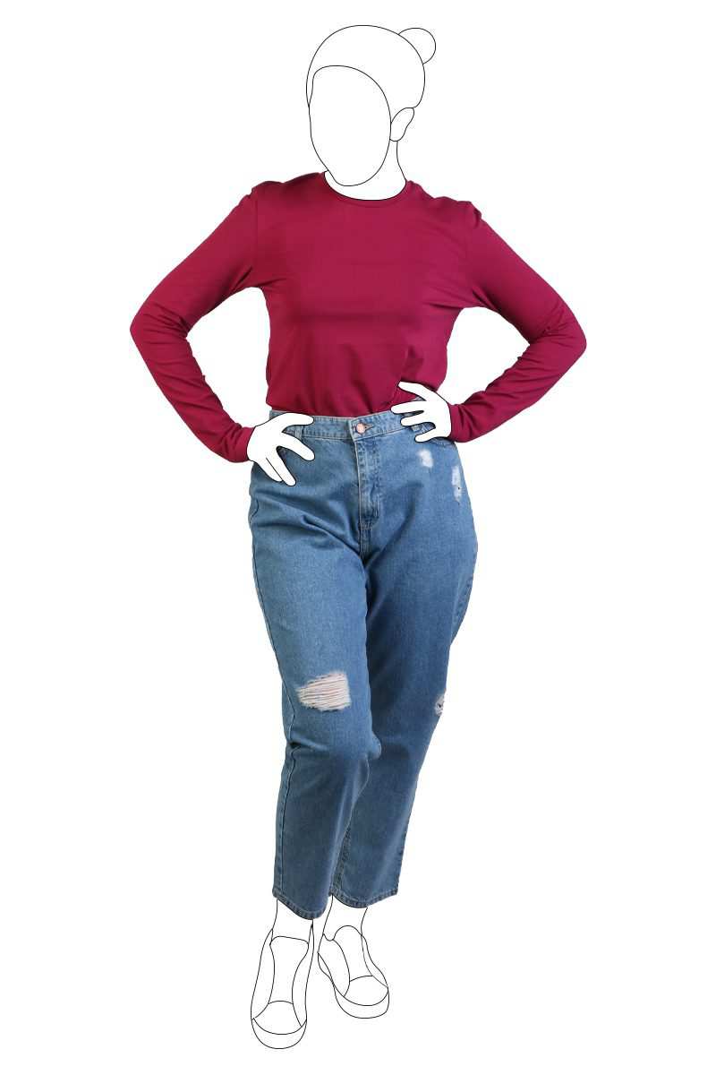 شلوار Mom Jeans زاپ دار ناریان