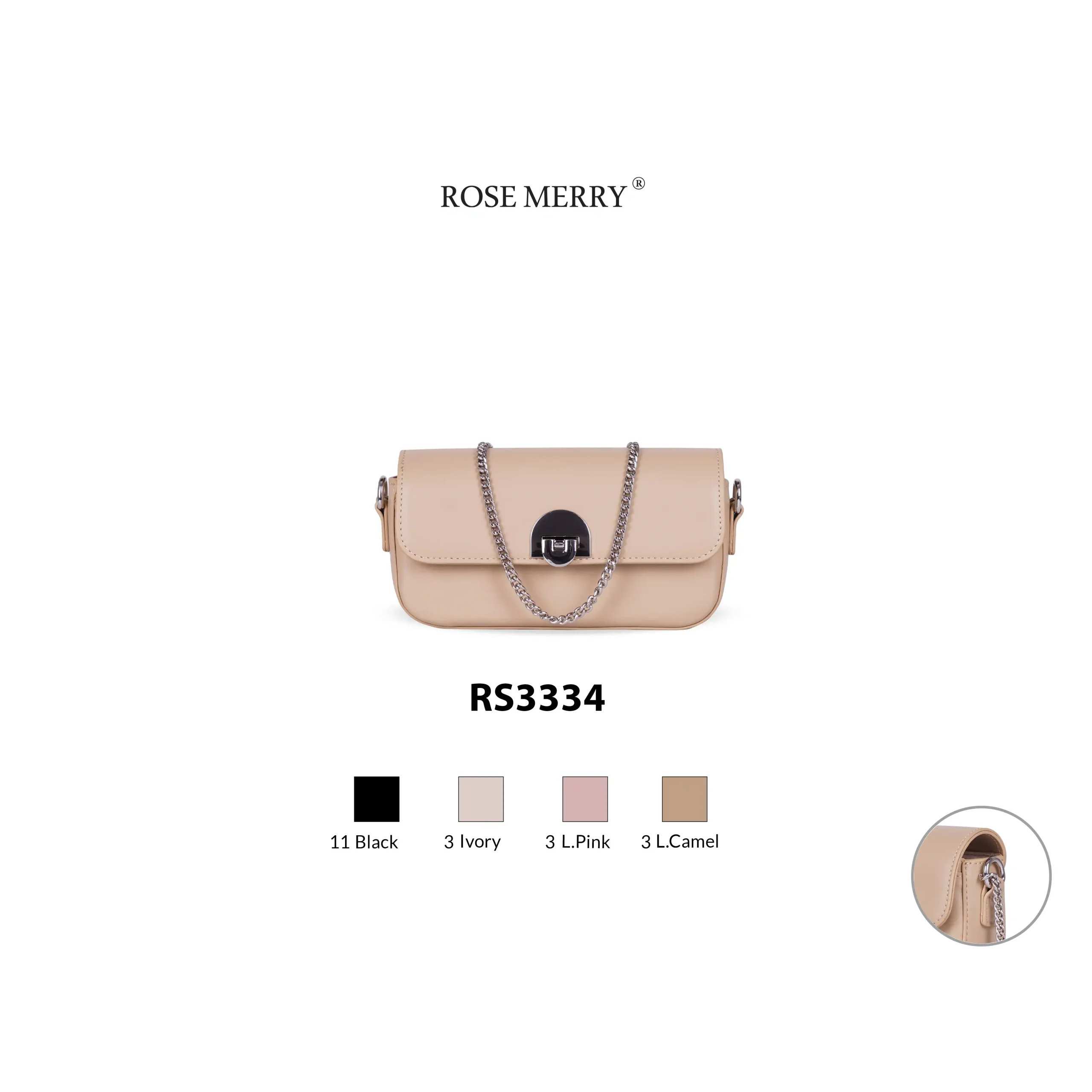 کیف دوشی زنانه رزمری مدل RS3334