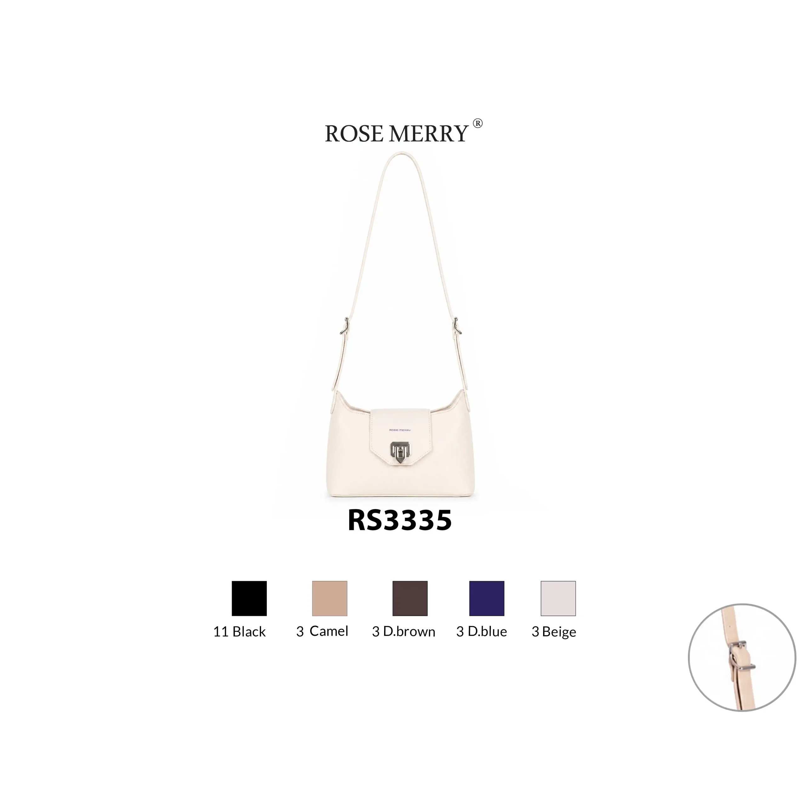 کیف دوشی زنانه رزمری مدل RS3335