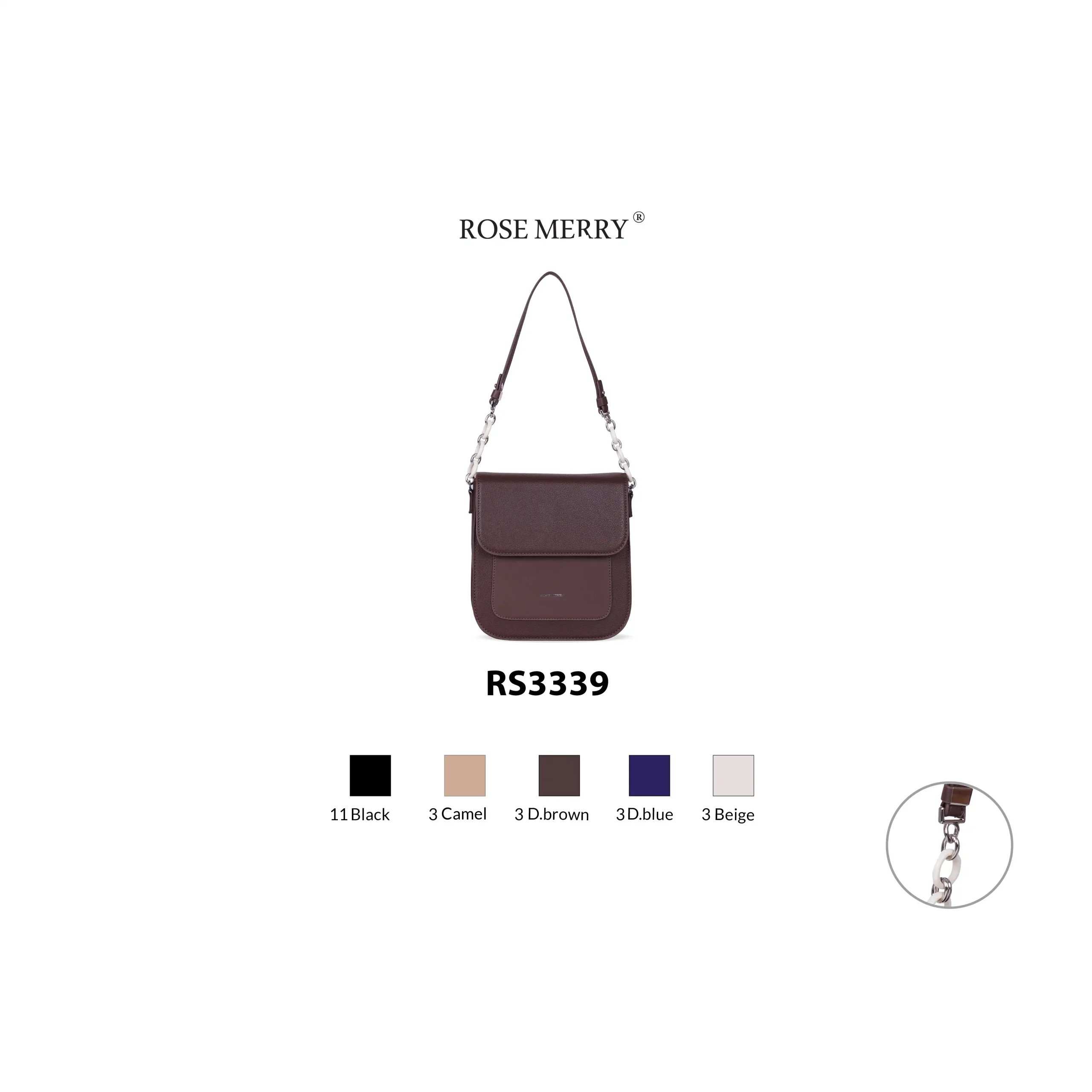 کیف دوشی زنانه رزمری مدل RS3339