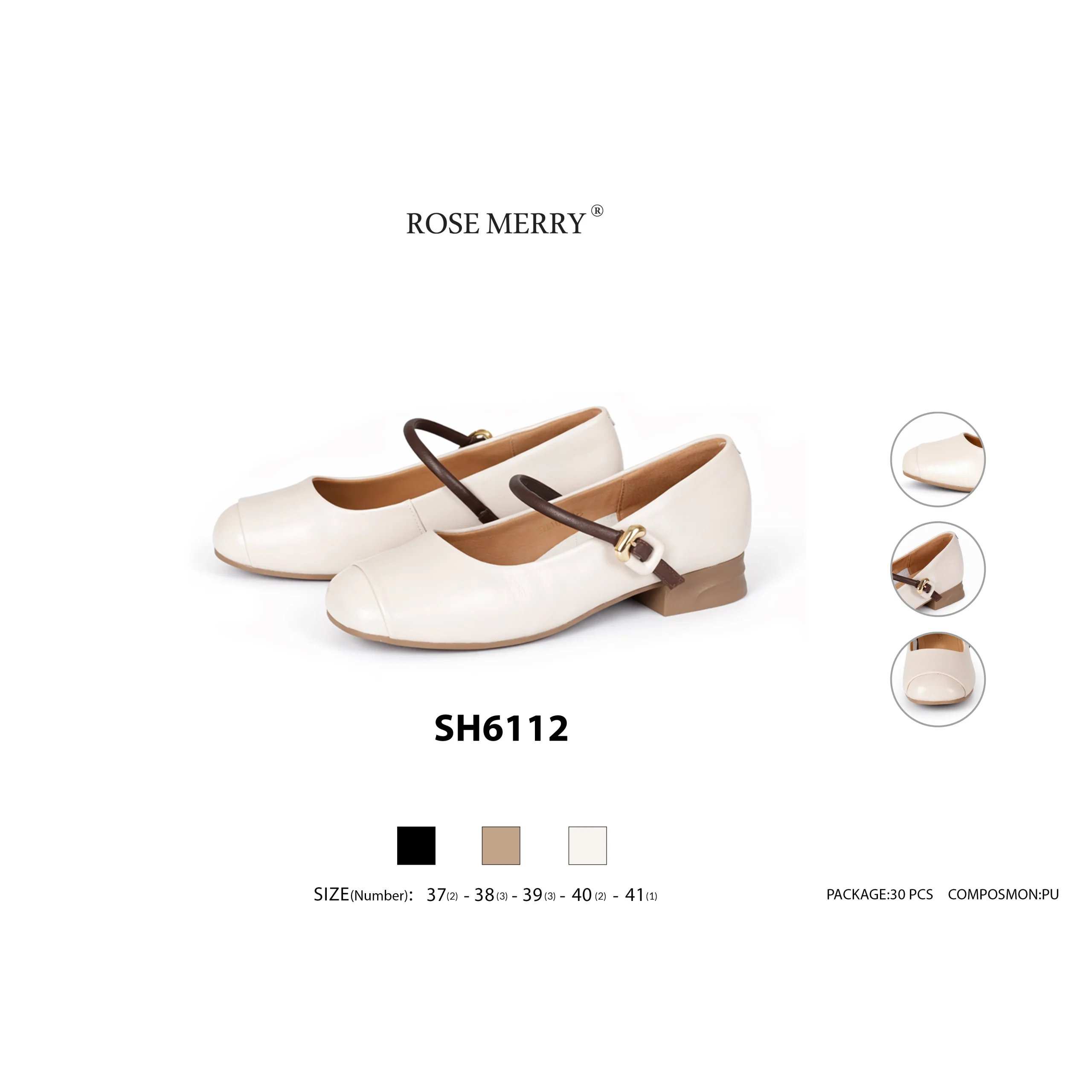 کفش کلاسیک زنانه رزمری مدل SH6112