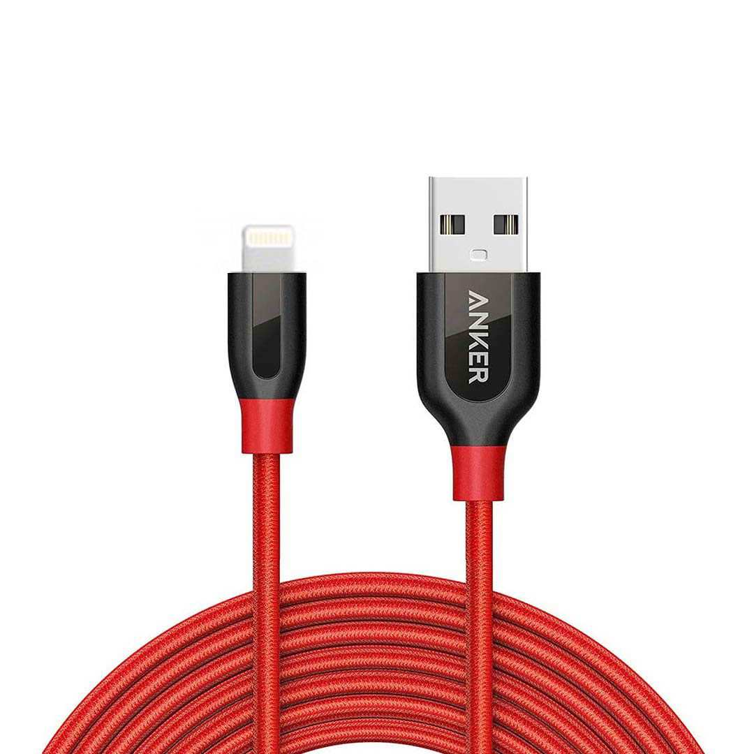 کابل تبدیل USB به لایتنینگ انکر مدل +A8121 PowerLine طول 90cm