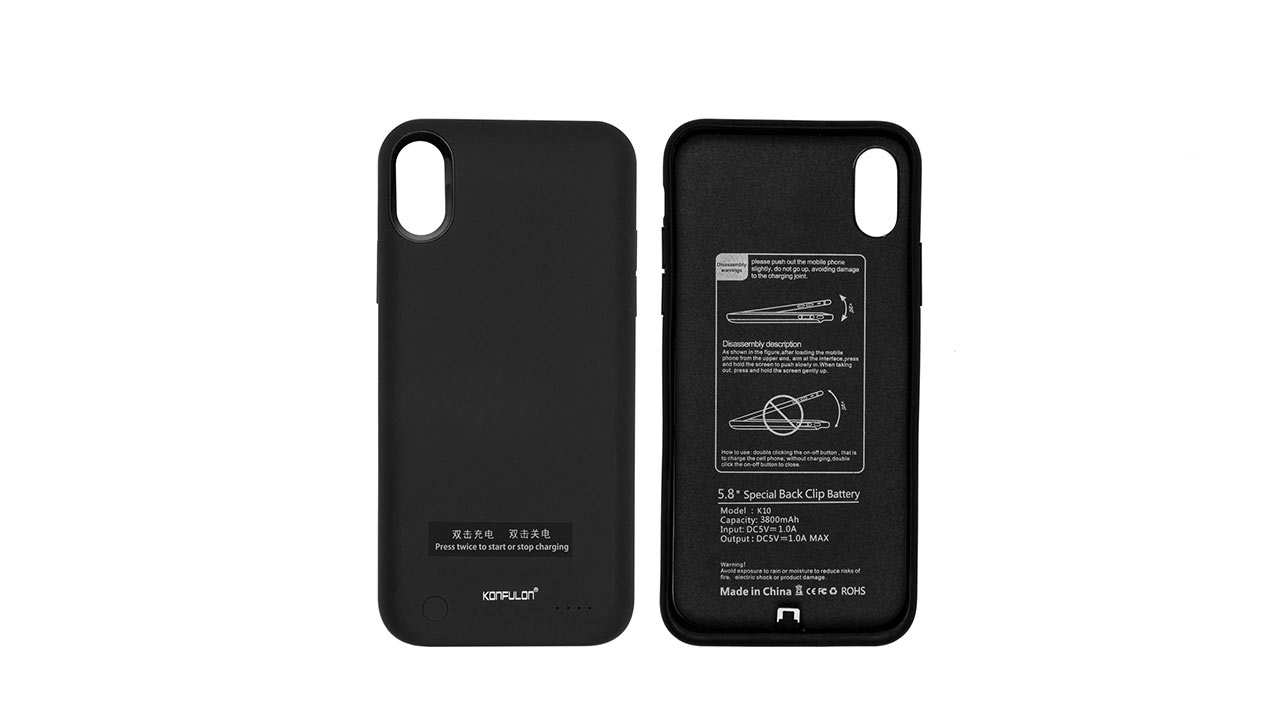 کاور شارژ کانفلون مدل K10 ظرفیت 3800mah مناسب گوشی موبایل اپل iphone X/XS