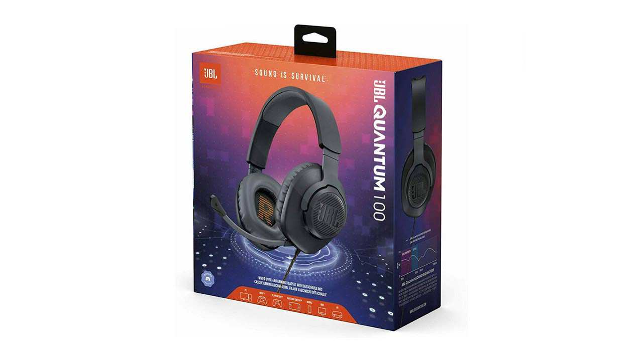 هدست مخصوص بازی مدل JBL Wired over-ear Gaming Headset - Quantum 100