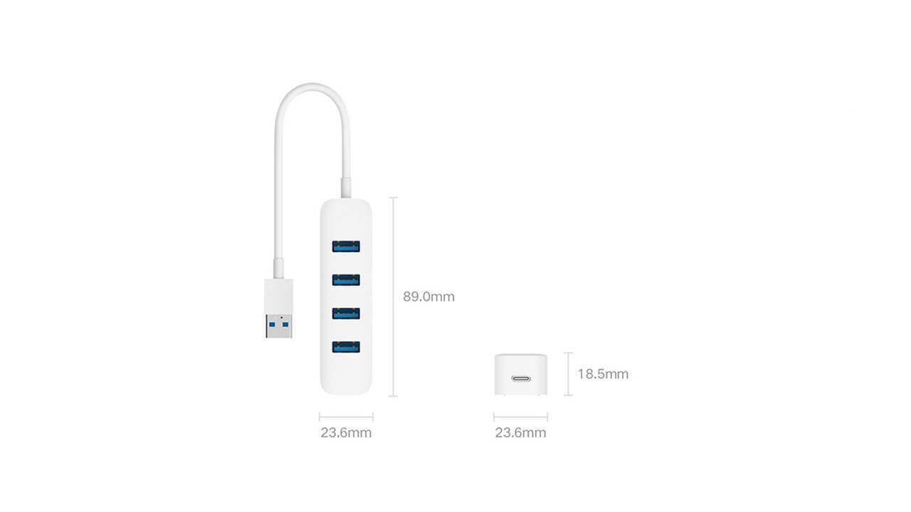 هاب 4 پورت USB 3.0 شیائومی مدل XMFXQ01QM