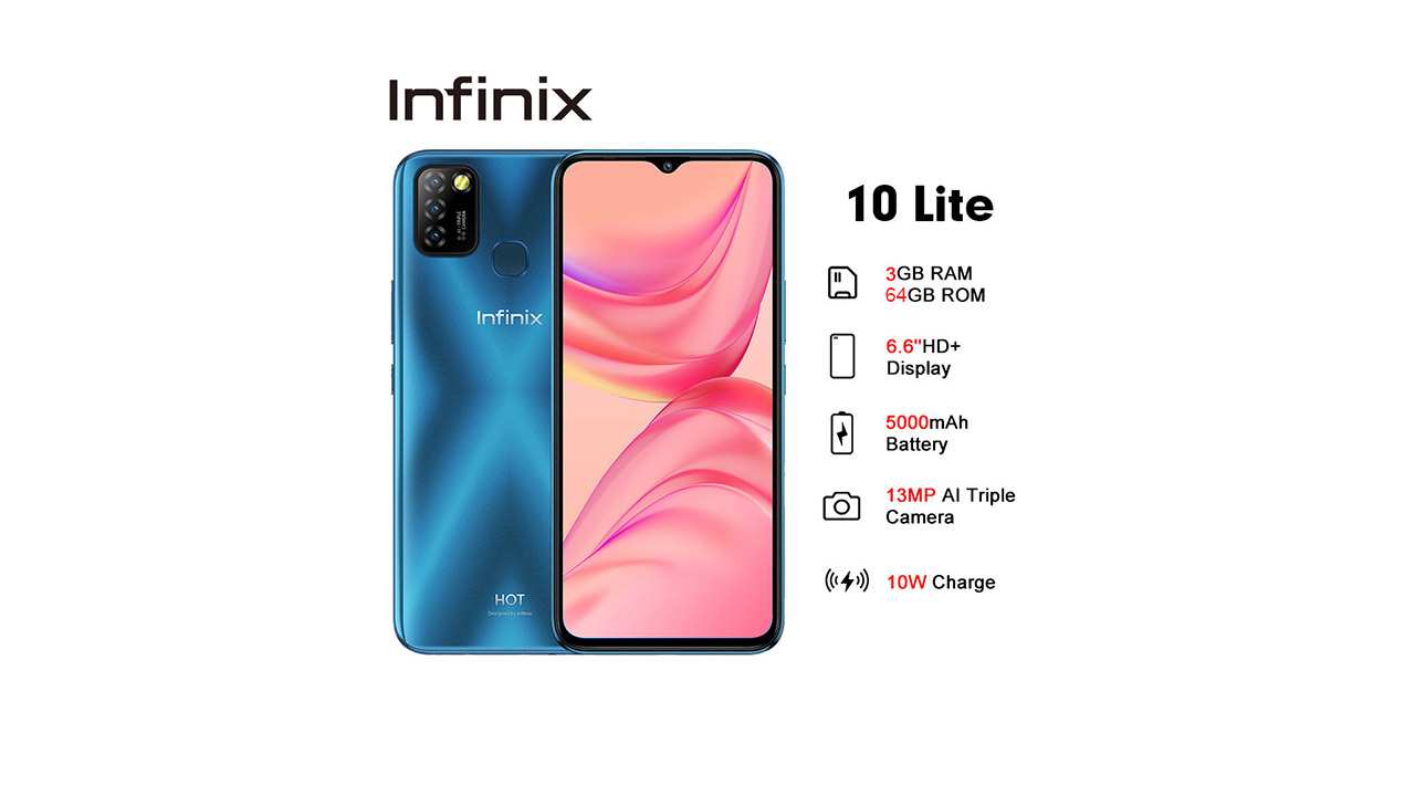 گوشی Infinix Hot 10 Lite دو سیم کارت 64/3GB