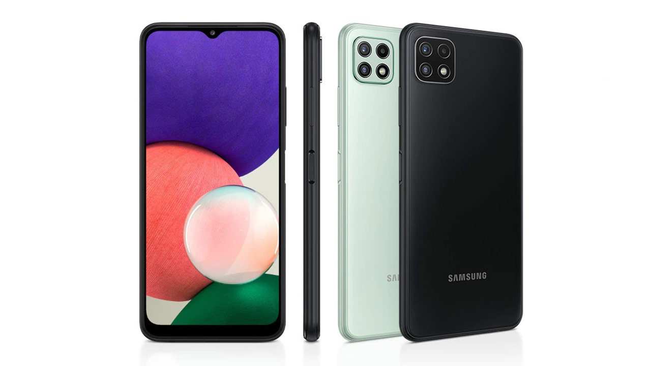 گوشی موبایل سامسونگ مدل Galaxy A22 (5G) با ظرفیت 64/4GB دو سیم کارت