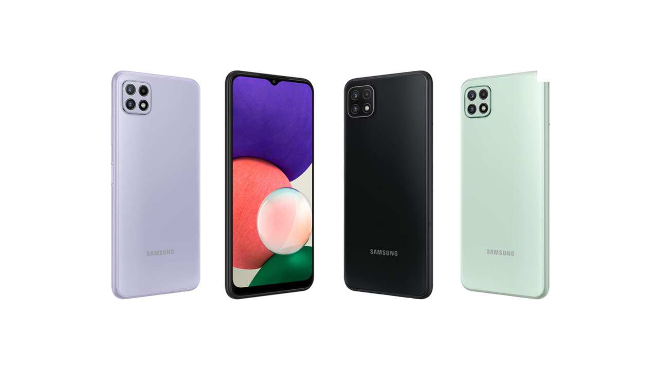 گوشی موبایل سامسونگ مدل Galaxy A22 (5G) با ظرفیت 64/4GB دو سیم کارت