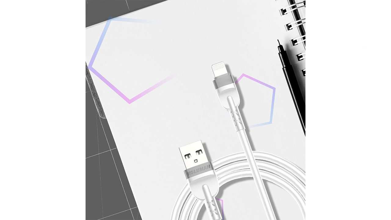 کابل USB به لایتنینگ کلومن مدل KD32 به طول 1 متر