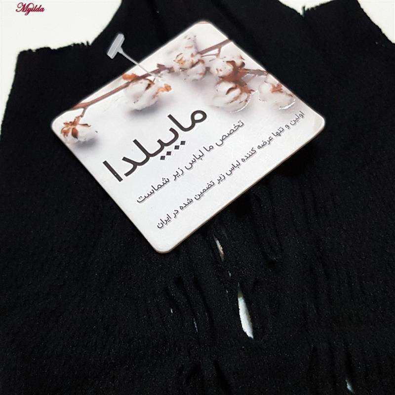 لباس خواب فانتزی مشکی زنانه ماییلدا کد 3684-L148