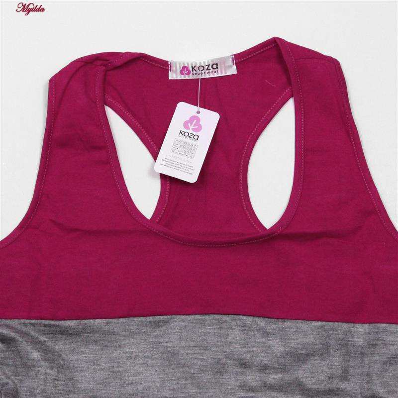 نیم تنه ورزشی زنانه سرخابی کد 4420-3 ماییلدا
