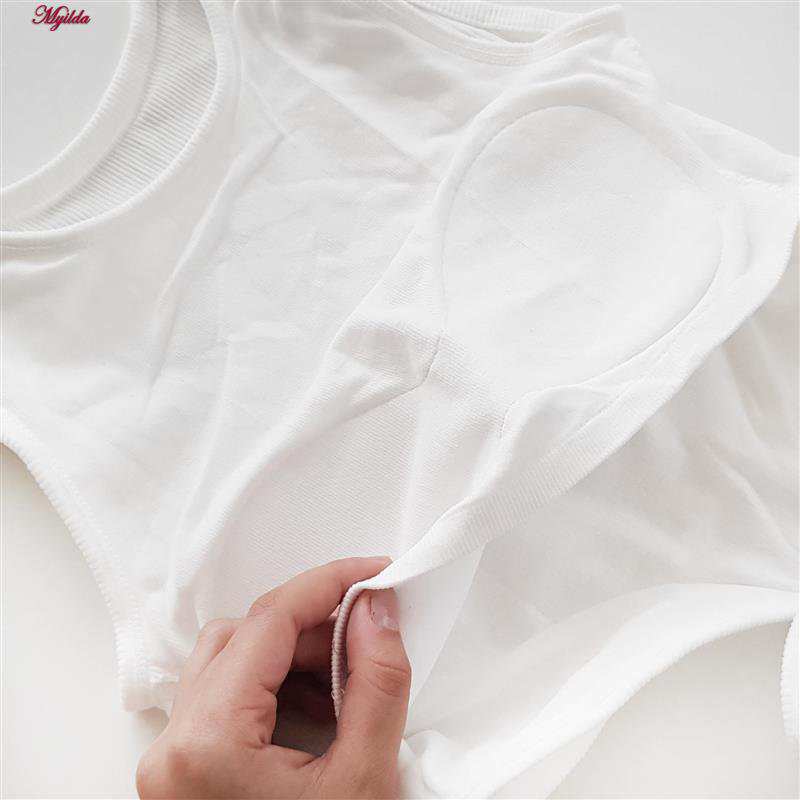 کراپ تاپ زنانه مدل بندی سفید کد 4582 ماییلدا