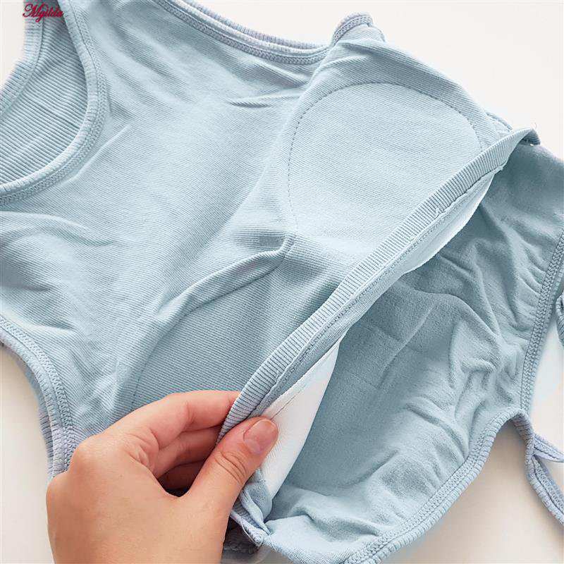 کراپ تاپ زنانه مدل بندی آبی روشن کد 4582 ماییلدا