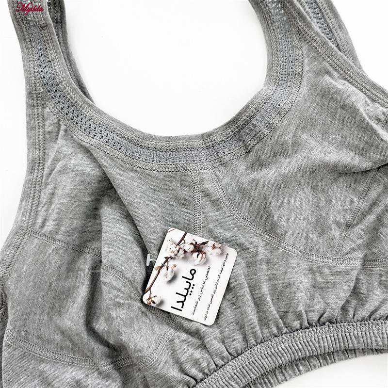 نیم تنه مکه ای زنانه ماییلدا نخی طوسی کد 4577