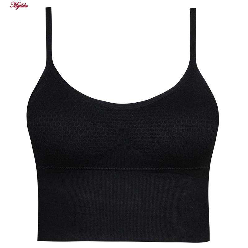 نیم تنه ورزشی زنانه آینا مدل پددار مشکی کد 4634-30010 ماییلدا