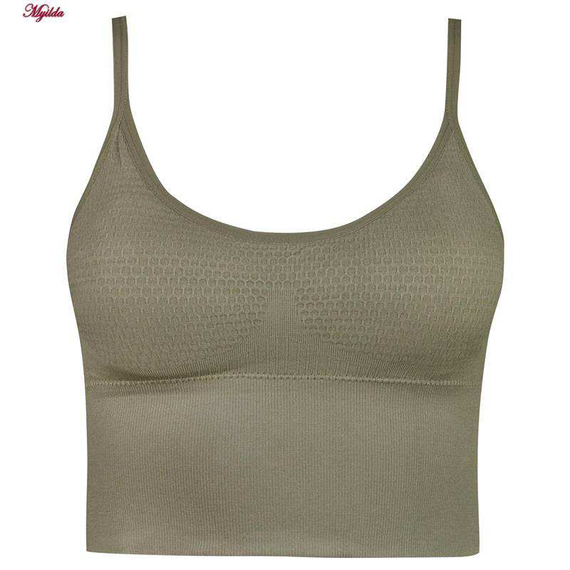 نیم تنه ورزشی زنانه آینا مدل پددار سبز کد 4634-30010 ماییلدا