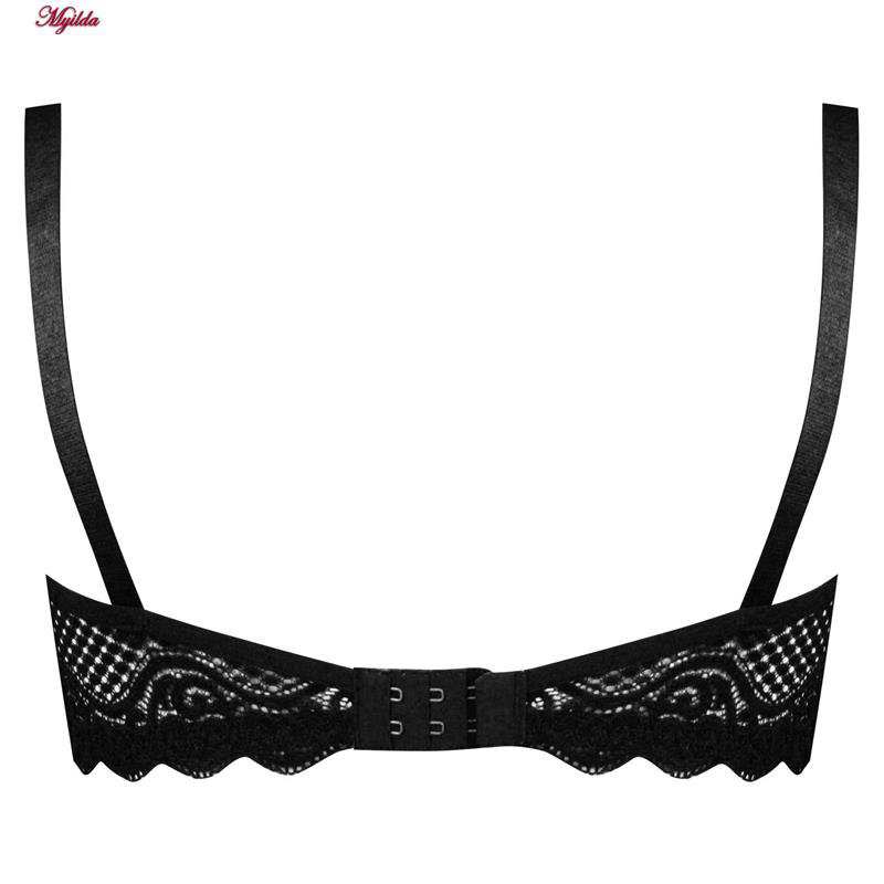 ست شورت و سوتین فنردار زنانه کارنا رز مدل گیپوری مشکی کد 4672-3001 ماییلدا