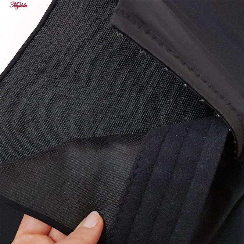 شلوارک کمر گنی ورزشی زنانه فیتن مدل قزن دار مشکی کد 4668-326 ماییلدا