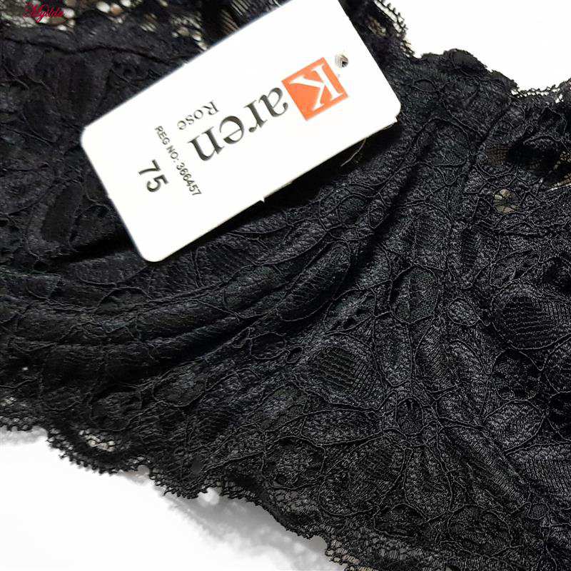 سوتین کش پهن زنانه کارنا رز مدل فنردار مشکی کد 4678-332 ماییلدا