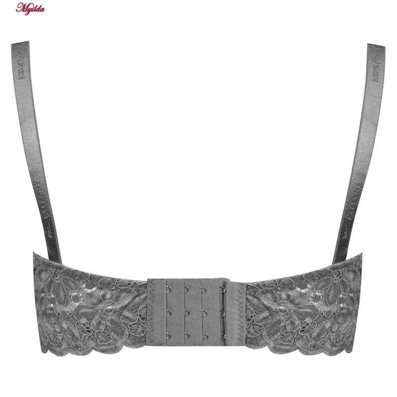 سوتین کش پهن زنانه کارنا رز مدل فنردار طوسی کد 4678-332 ماییلدا