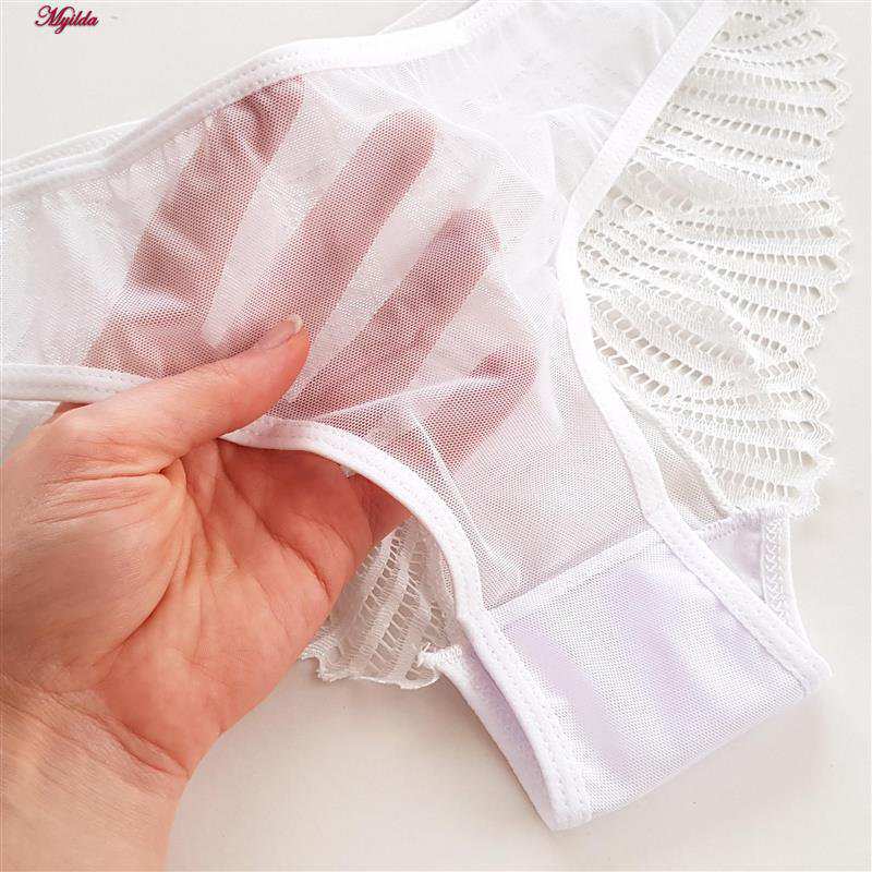 ست شورت و سوتین زنانه دانتل پروانه ای سفید میسا کد 4735-6115 ماییلدا