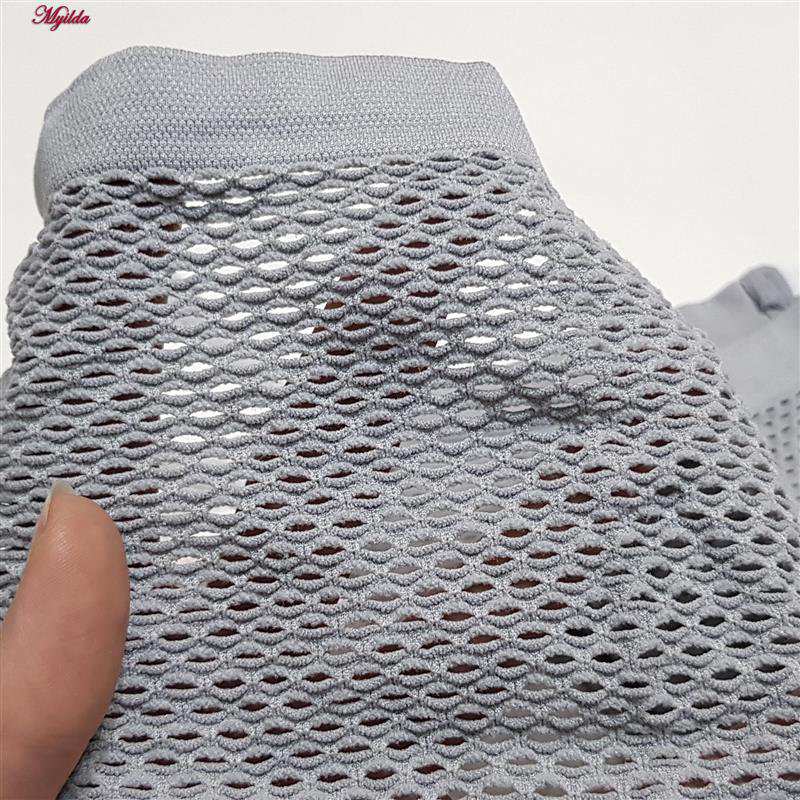 شورت زنانه فانتزی مدل زنبوری بغل کش دار طوسی کد 4698-8863 ماییلدا