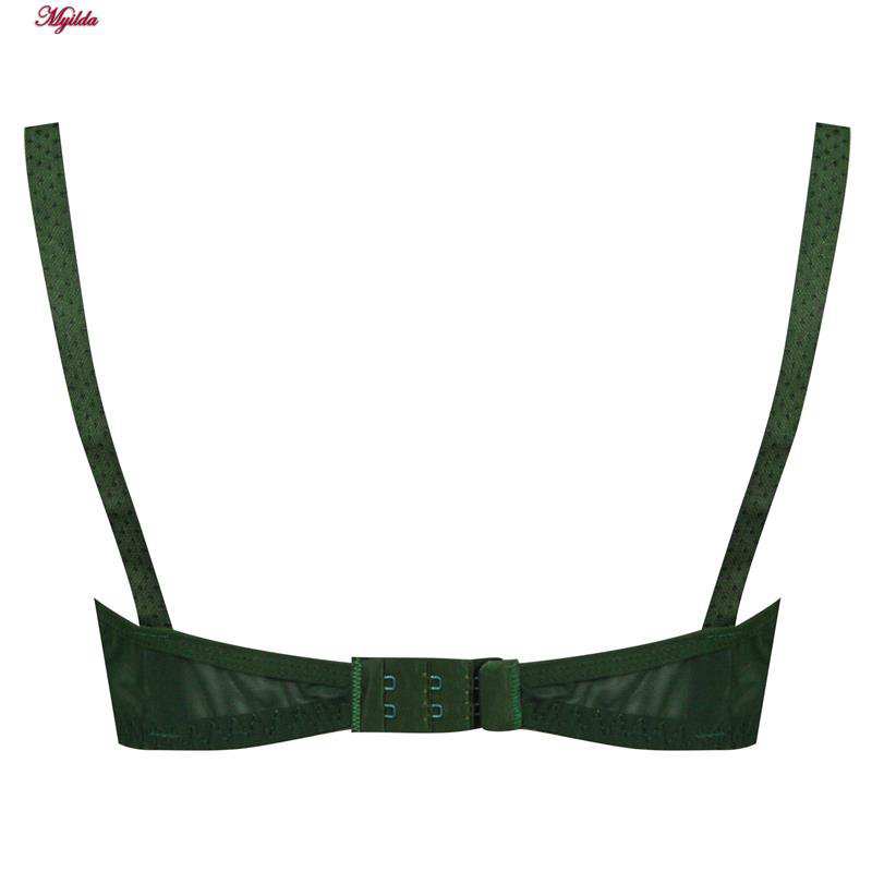 ست شورت و سوتین زنانه نانسی مدل دانتل اروپایی سبز کد 4692-7978 ماییلدا